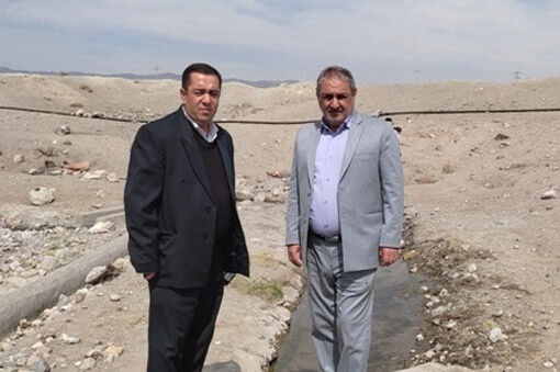 لایروبی یکی از دو قنات روستای خرابه مرکید بخش یامچی مرند 