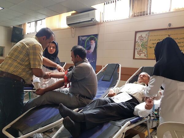 اهداء خون توسط  کارکنان سازمان جهاد کشاورزی فارس