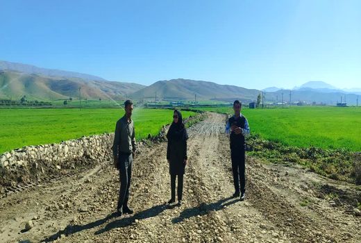 تسهیل کشاورزی در باشت با احداث جاده بین مزارع دره نین