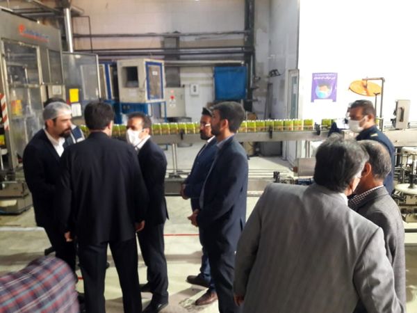 بازدید مدیر جهاد کشاورزی شهرستان تاکستان از یک کارخانه تولید روغن