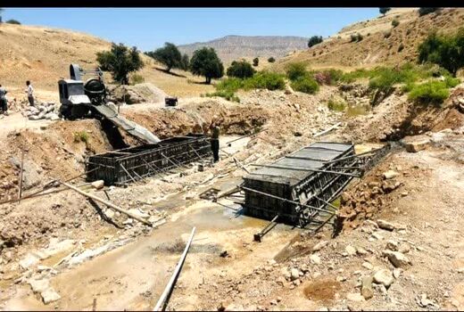 آغاز عملیات احداث پل منطقه عشایری اندیکا