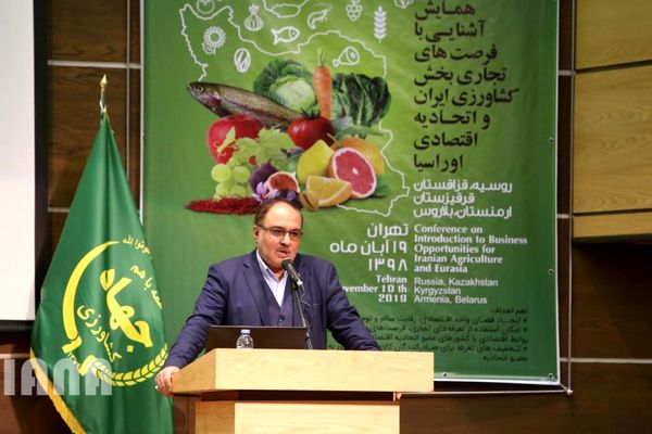 سهم 80 درصدی تجارت ایران و اوراسیا در اختیار بخش کشاورزی است