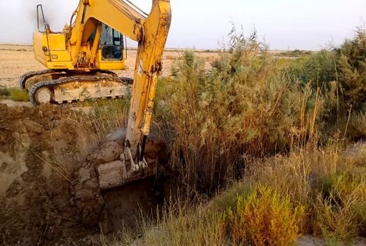 آغاز  عملیات لایروبی کانال‌های عمومی، انهار و زهکش‌های رامشیر