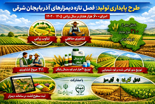 طرح پایداری تولید؛ فصل تازه دیمزارهای آذربایجان شرقی