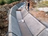 پوشش 200 متر از کانال‌های آبرسانی کشاورزی در شهرستان اقلید