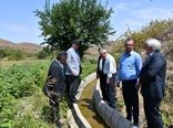 رئیس سازمان جهاد کشاورزی آذربایجان شرقی از فاز ۳ کانال آبیاری عمارت بازدید کرد 