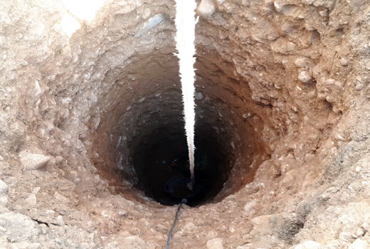 قنات مجد آباد کوار مرمت شد