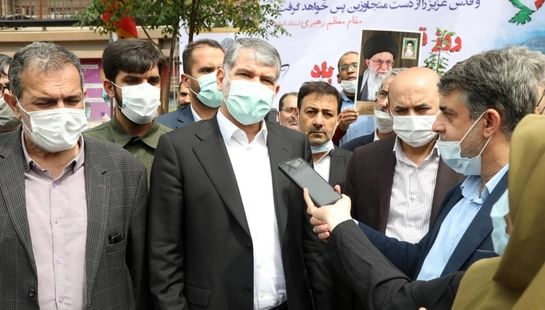 گزارش تصویری حضور وزیر جهاد کشاورزی در راهپیمایی روز جهانی قدس