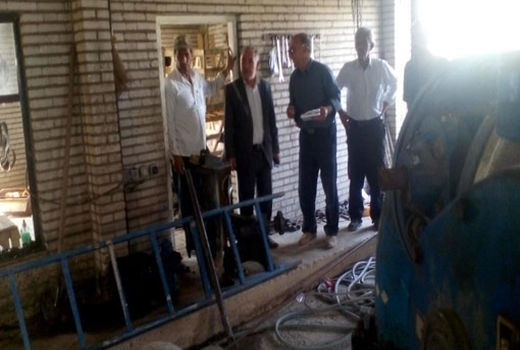 بازدید میدانی ایستگاههای پمپاژ اولیه و کانالهای تغذیه آب اراضی کشاورزی روستاهای بخش منجوان خداآفرین