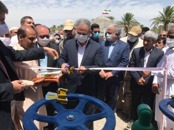 وزیر جهاد کشاورزی 1300هکتار سامانه نوین آبیاری در دلگان را افتتاح کرد