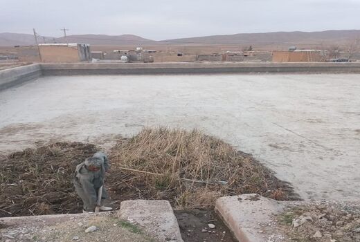 لایروبی استخر قنات احمدآباد آغاز شد 
