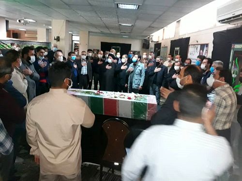 تشییع شهید گمنام در جهادکشاورزی فارس