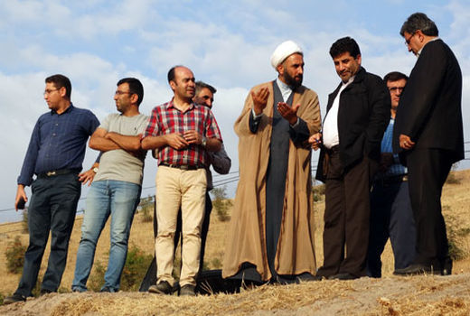 بازدید رئیس سازمان جهاد کشاورزی استان آذربایجان شرقی از پروژه احداث شبکه آبیاری  1459 هکتاری حاشیه رودخانه ارس