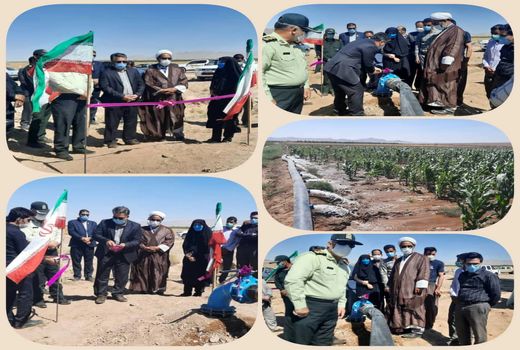 افتتاح طرح سیستم آبیاری کم فشار در سربیشه در دومین روز از هفته دولت