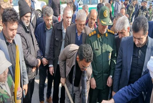 کاشت نهال به یاد «رهبر شهید» با حضور مدیر جهاد کشاورزی شهرستان تبریز در باسمنج