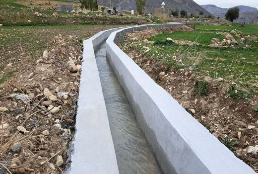 بهره برداری از کانال گلبابکان در رستم آغاز شد 