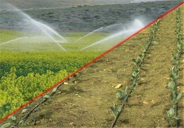 تجهیز هزار و ۶۴۵ هکتار کشتزار رازوجرگلان به آبیاری نوین