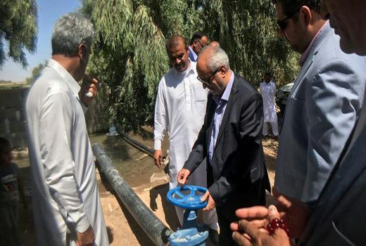 سیستم آبیاری نوین در 500 هکتار از اراضی شهرستان دلگان افتتاح شد.