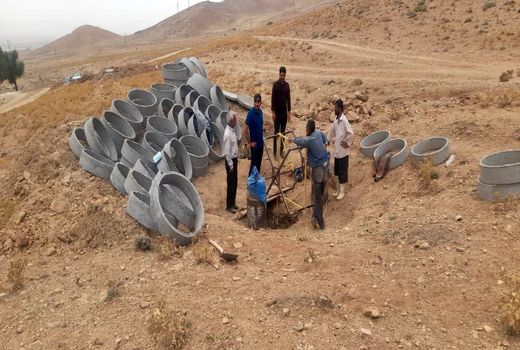 مرمت و بازسازی قنات تیمارجان اقلید 