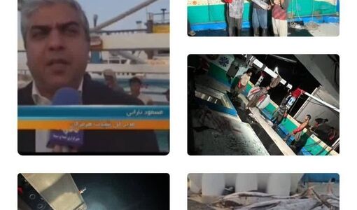 بازگشت لنج «داد محمد» به اسکله گوکسر پس از صید ۱۴۰ تن ماهی در آب‌های فراسرزمینی