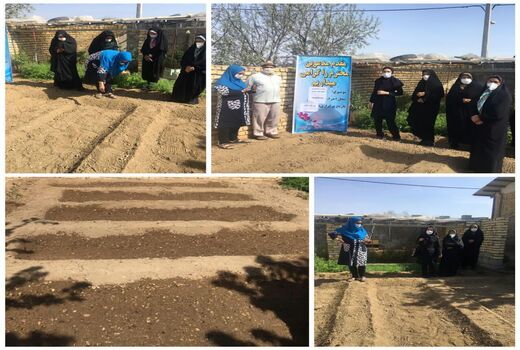 برگزاری کارگاه آموزشی ایجاد باغچه خانگی در شهر یانچشمه