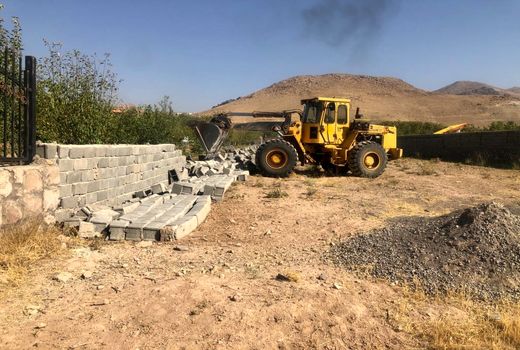  آزاد سازی۳ هکتار از اراضی کشاورزی قزوین