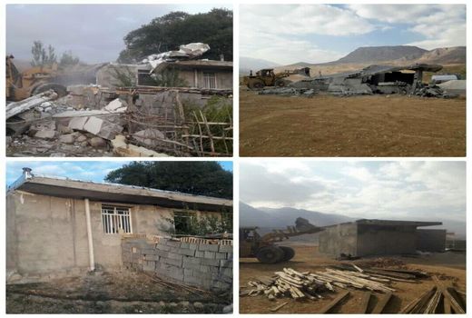 ۸ مورد ساخت‌ و ساز غیرمجاز در کوهرنگ تخریب شد