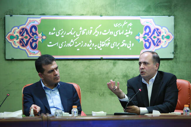  جلسه وزیر جهاد کشاورزی با دکتر افشین معاون علمی و فناوری رئیس جمهور 