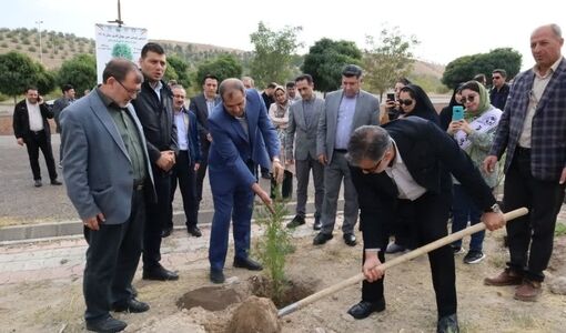 کاشت ۱۰۰ اصله نهال در ورزشگاه یادگار امام (ره) تبریز؛ تداوم پویش‌های درختکاری در آذربایجان شرقی