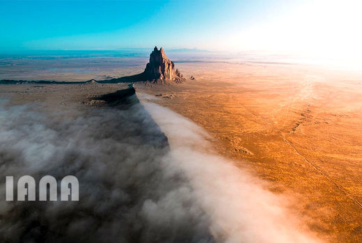 مه صبحگاهی در نیومکزیکو 