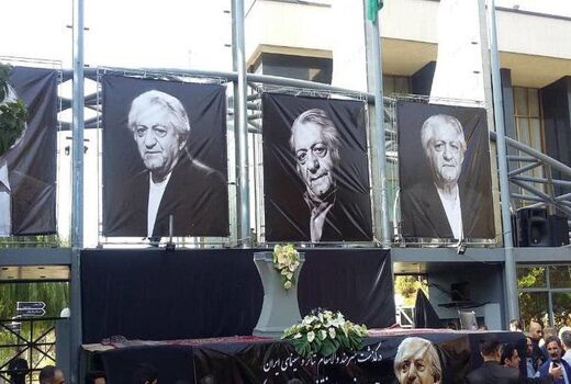 ازدحام در مراسم تشییع پیکر زنده یاد عزت الله انتظامی