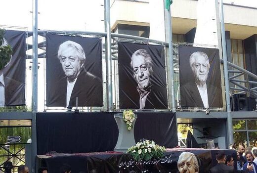 ازدحام در مراسم تشییع پیکر زنده یاد عزت الله انتظامی
