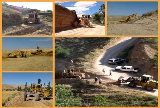احداث و بازگشایی ۵۶ کیلومتر جاده بین مزارع در شهرستان بجنورد از ابتدای سال ۹۹