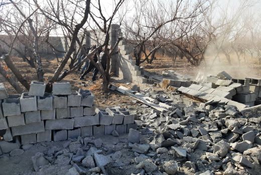 قلع و قمع ۱۳۸ فقره ساخت وساز غیرمجاز در اراضی کشاورزی روستای زان دماوند