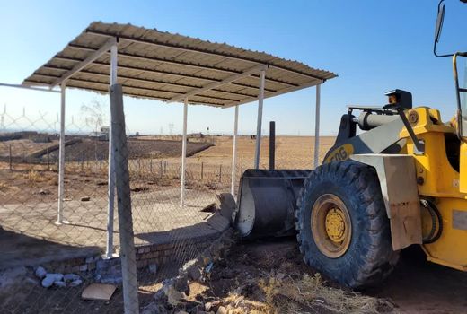 قلع و قمع ۴۲ بنای غیرمجاز در اراضی کشاورزی شهرستان قزوین