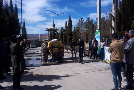کاروان ترویج الگوی کشت در سپیدان برپا شد