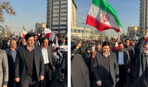 حضور در اجتماع بزرگ همبستگی ملی علیه اقدامات تروریستی