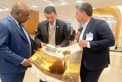 تابلو فرش دستباف انجیر استهبان به موزه فائو تقدیم شد