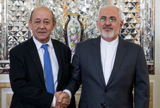 ظریف و وزیر خارجه فرانسه تلفنی گفت وگو کردند
