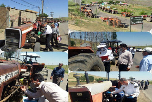 شماره گذاری ۲۳۰ دستگاه ماشین آلات کشاورزی بدون پلاک در شهرستان کلیبر