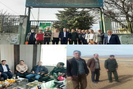 بازدید مسئول بسیج جامعه کشاورزی سپاه استان قزوین از مدیریت جهادکشاورزی شهرستان آوج